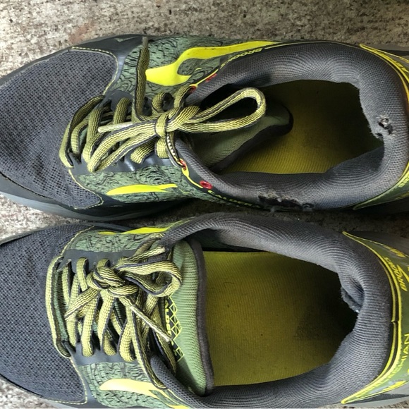 Brooks 1102721D310 Appalachian Men’s Grey Lime Athletic Runing Shoes Size 12D - Picture 7 of 11